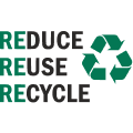 reduce reuse recycle (reduzieren, wiederverwenden, recyceln)
