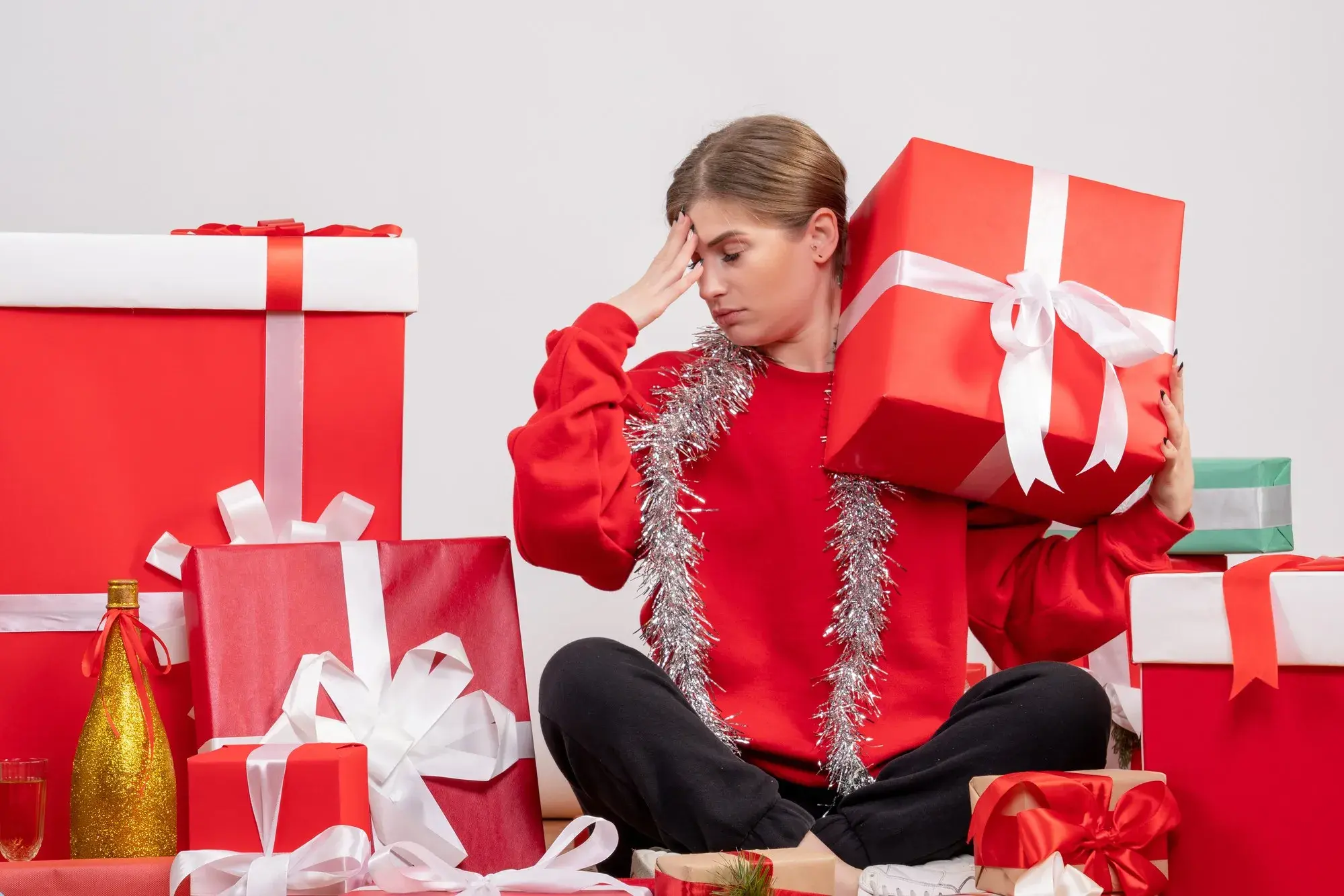 How does pre-Christmas stress impact skin condition and how can it be restored after stress?