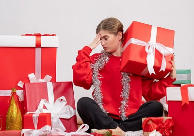 How does pre-Christmas stress impact skin condition and how can it be restored after stress?